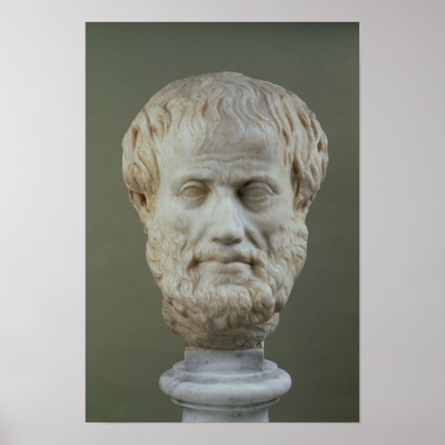 Marble head of Aristotle Poster (Front)