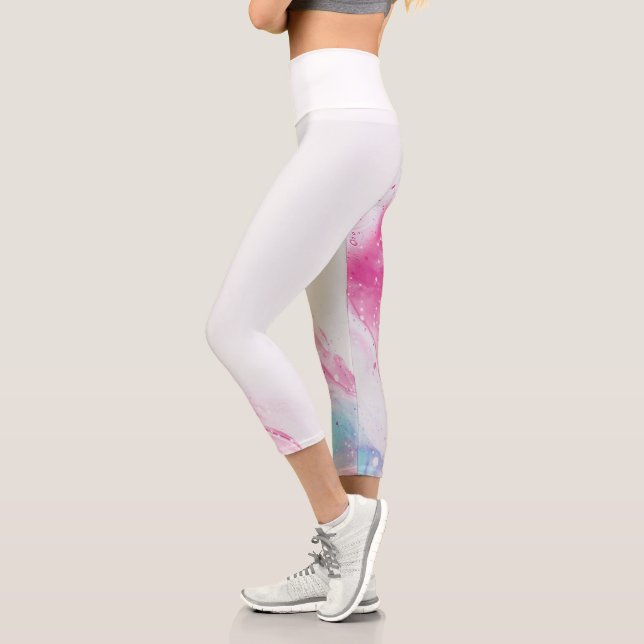 Marble High Waisted Capris (Left)