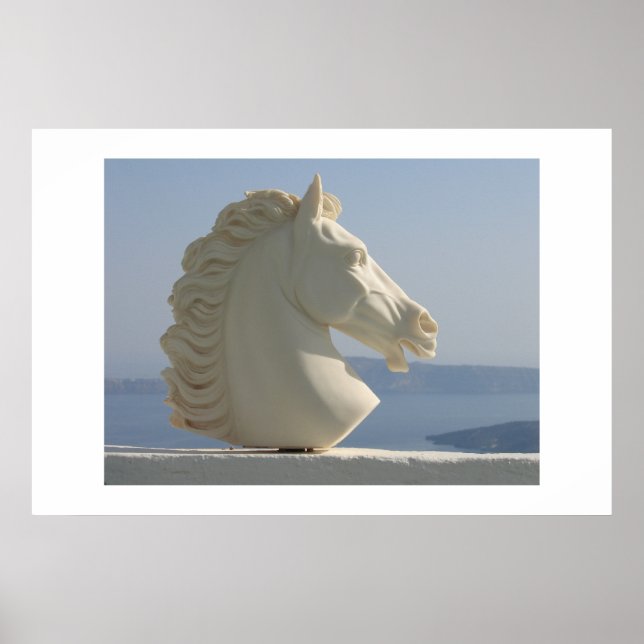Marble horse head poster (Front)