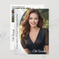 Marble Ice Photo Card Pageant Autograph Postcard