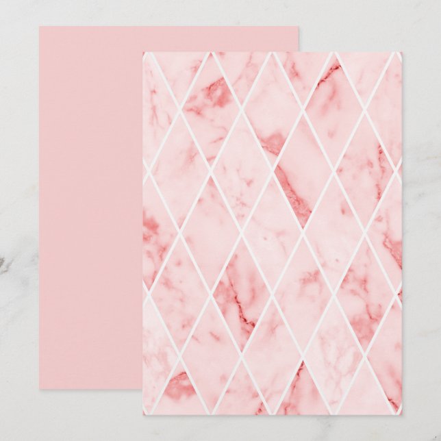 marble invitation (Front/Back)