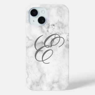 Marble iPhone Cover Cell Phone Case with Initial