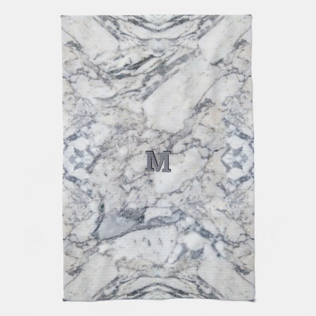 Marble KitchenTowel w/out Monogram Tea Towel (Vertical)