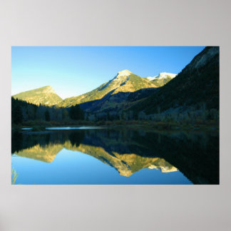 MARBLE LAKE REFLECTION PHOTO POSTER