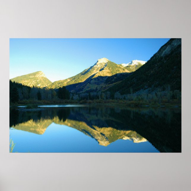 MARBLE LAKE REFLECTION PHOTO POSTER (Front)