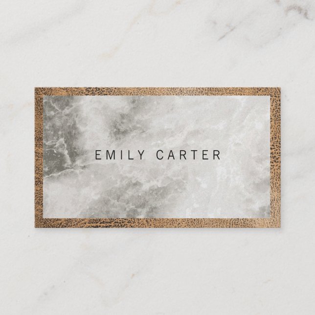 Marble Leather Business Card (Front)