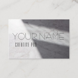 Marble light minimal modern business card