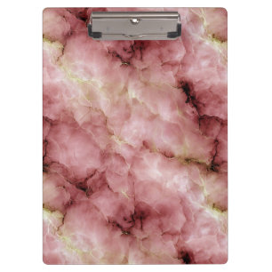Marble-like Pattern in Shades of Pink and Cream Clipboard