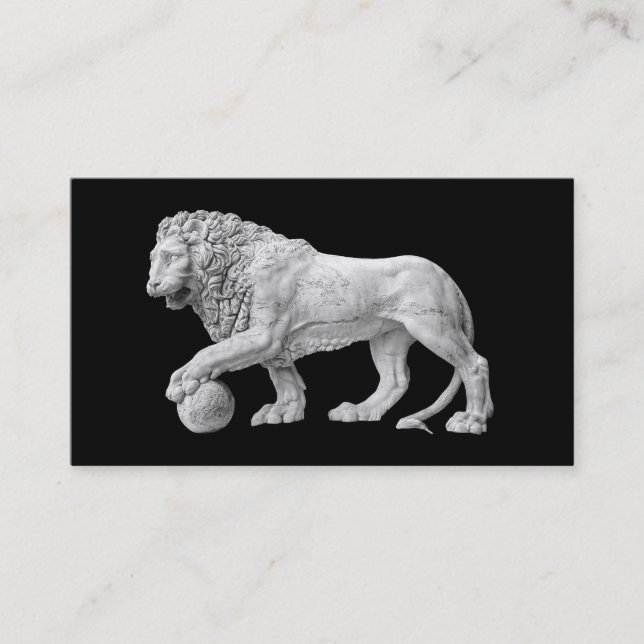 Marble Lion Business Card Template (Front)