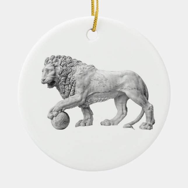 Marble Lion Ornament (Front)