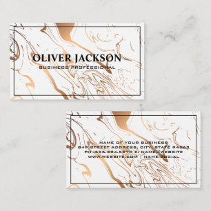 Marble Liquid Background Business Card