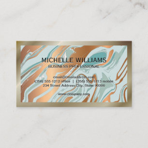 Marble Liquify Background   Border Business Card