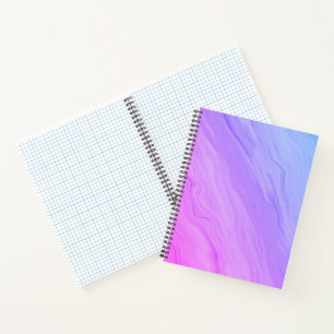Marble Luxe – Blue and Purple Gradient Notebook