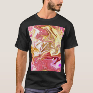 Marble Magic: Colourful Abstract Design T-Shirt