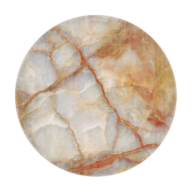 Marble Majesty: Glossy Elegance Cutting Board (Front)