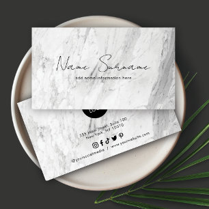 Marble Minimalist Business Card