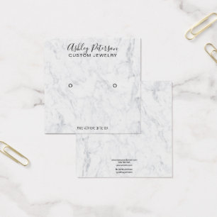 Marble minimalist elegant stud earring display