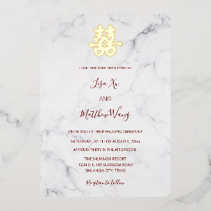 Marble Modern Chinese Wedding