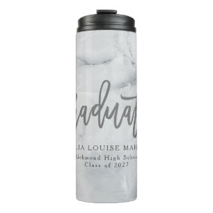 marble modern elegant graduate thermal tumbler