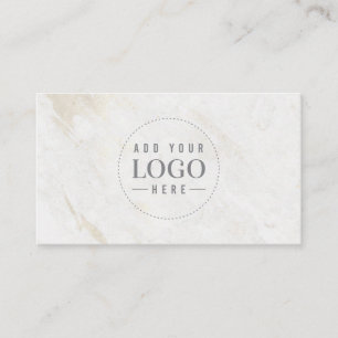 Marble Modern Minimalist Logo Business Cards