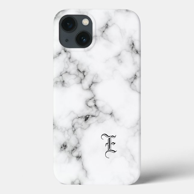 Marble monogram Case-Mate iPhone case (Back)
