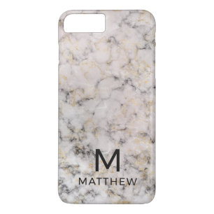 Marble Monogram iPhone 8 Plus/7 Plus Case