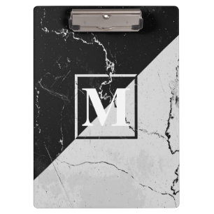 Marble Monogram Clipboard