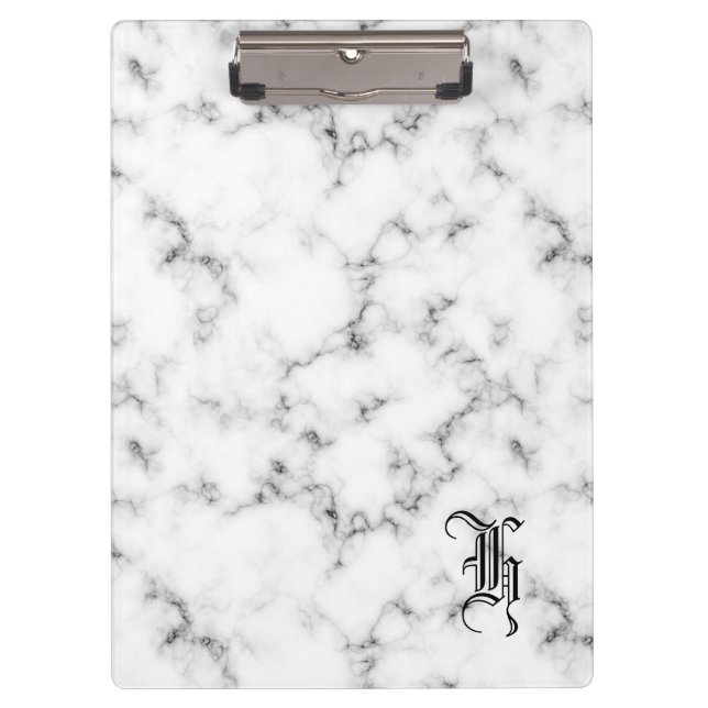 Marble monogram clipboard (Front)