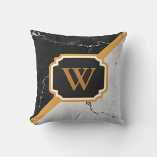 Marble Monogram Cushion