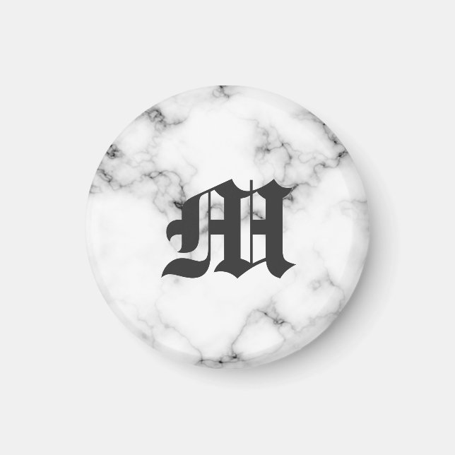 Marble monogram magnet (Front)
