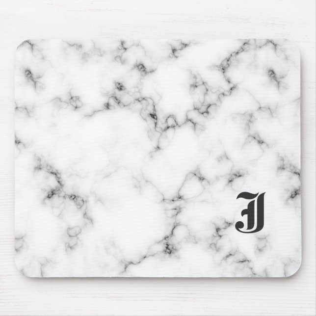 Marble monogram mouse mat (Front)