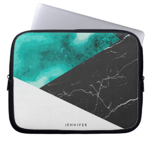 Marble Mosaic Abstract Pattern Laptop Sleeve