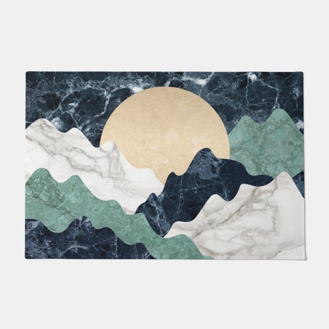 Marble Mountain Landscape Doormat (Front)