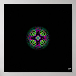 Marble (n° 7 marbles series) colourful pattern poster
