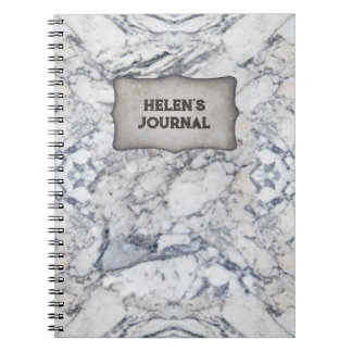 "Marble" Notebook with your Name