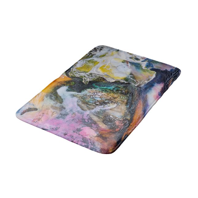 Marble ombre bath mat (Angled)