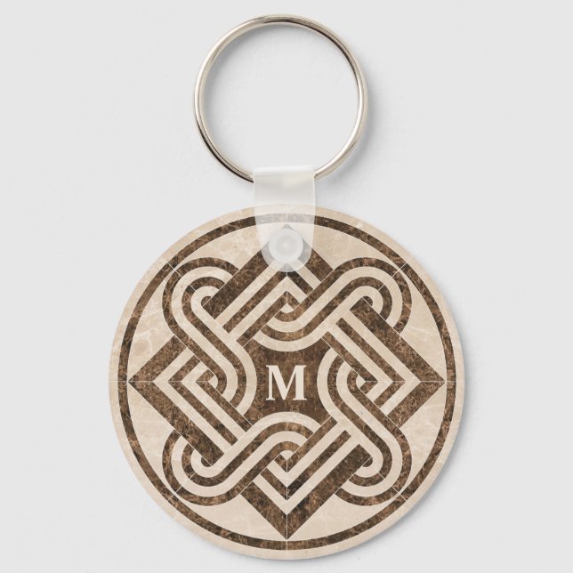 Marble Ornament Key Ring (Front)