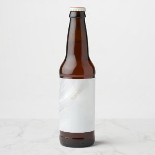 Marble Pastel Stone Texture Glitter Watercolor Beer Bottle Label