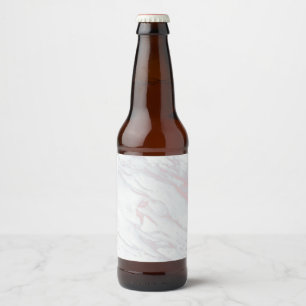 Marble Pastel Stone Texture Glitter Watercolor Beer Bottle Label