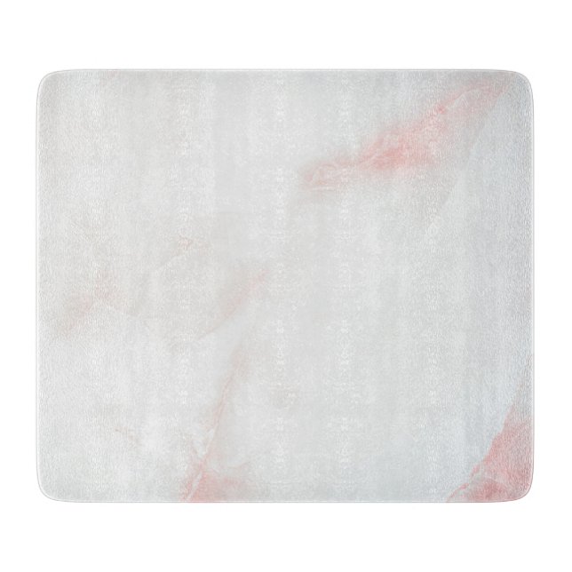 Marble Pastel Stone Texture Glitter Watercolor Cutting Board (Front)