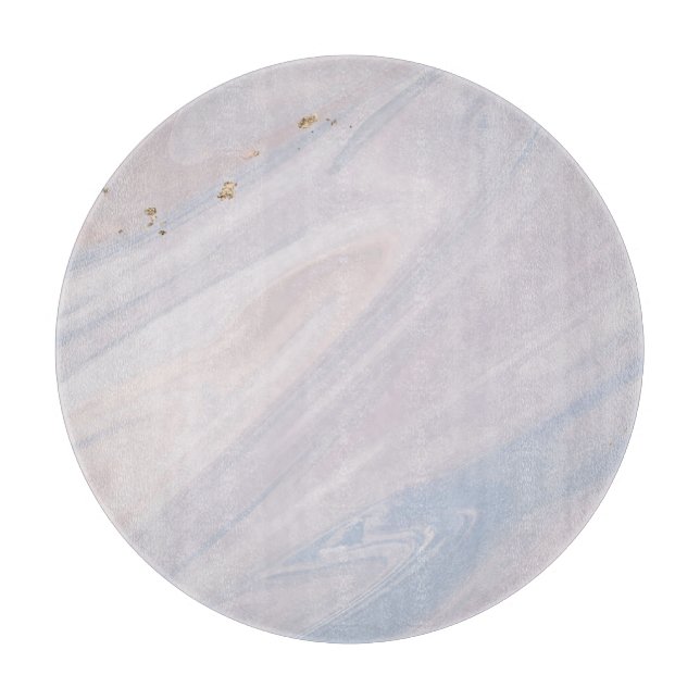 Marble Pastel Stone Texture Glitter Watercolor Cutting Board (Front)