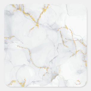 Marble Pastel Stone Texture Square Stickers