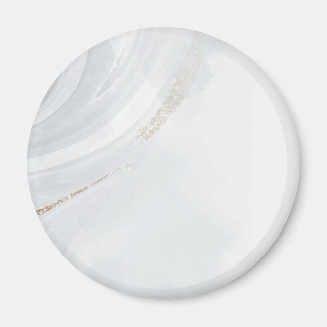 Marble Pastel Stone Texture Watercolor Magnet (Front)