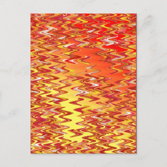 Marble Patch Tight Swirl Digital Art Postcard (Front)