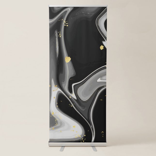 Marble pattern 22 retractable banner (Front)