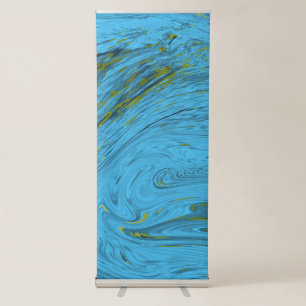 Marble pattern 26 retractable banner