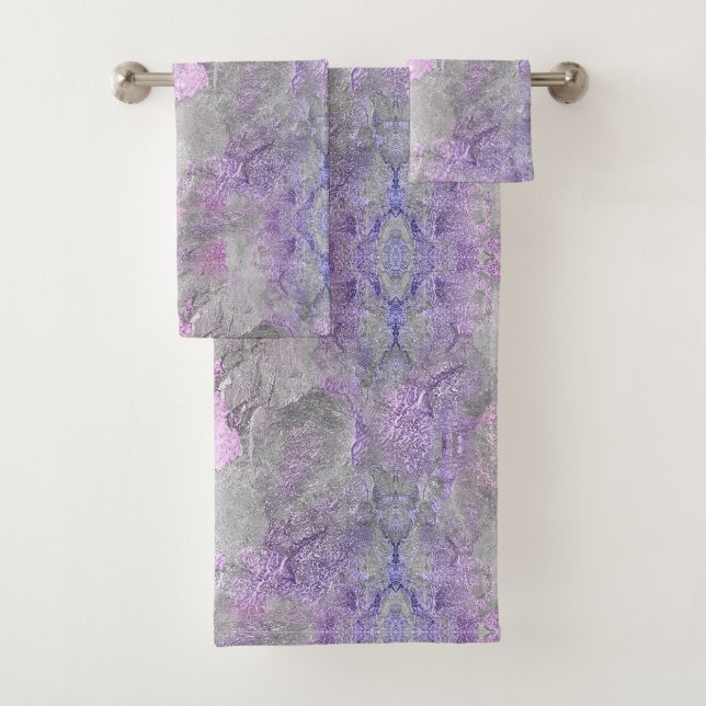 Marble pattern 3 bath towel set (Insitu)