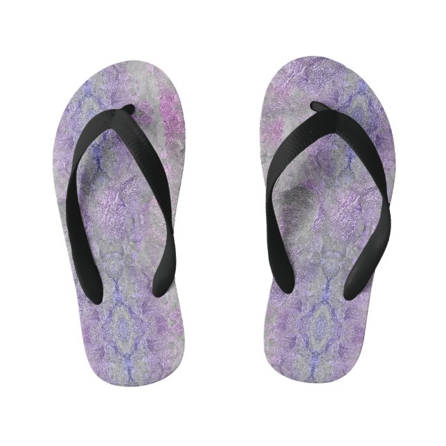 Marble pattern 3 kid's flip flops (Footbed)