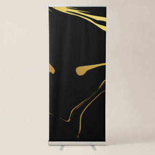Marble pattern 6 retractable banner