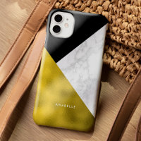 Marble Pattern and Faux Gold Foil